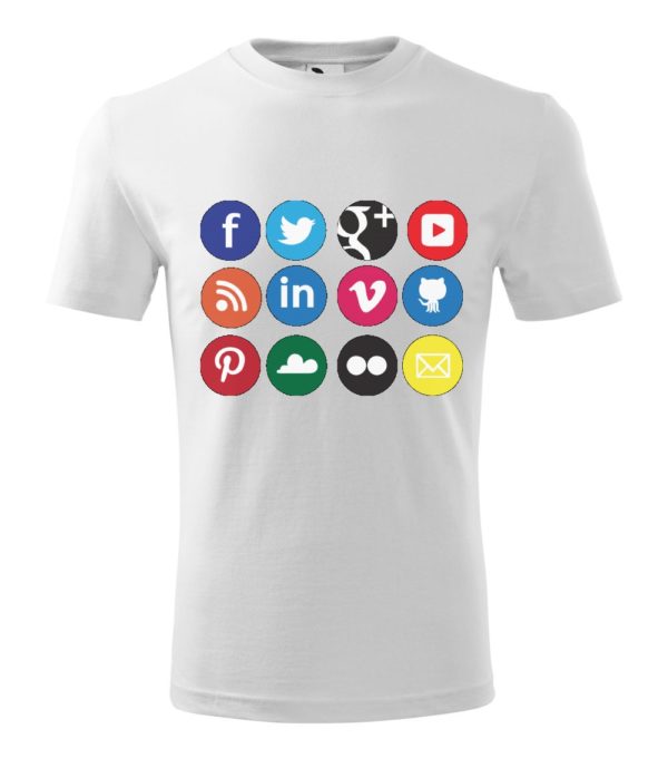 Tricou personalizat social networks