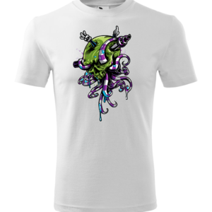 Tricou personalizat green skull